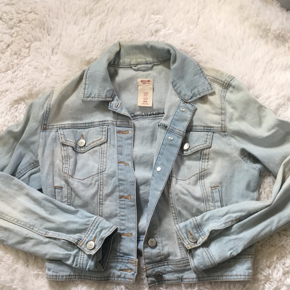 light washed denim jacket
